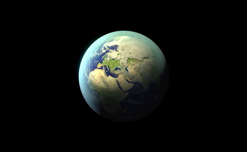 sea, studio shot, sphere, With, black background, physical geography, globe - man made object, copy space, indoors, planet, Africa, planet earth, sky, From
