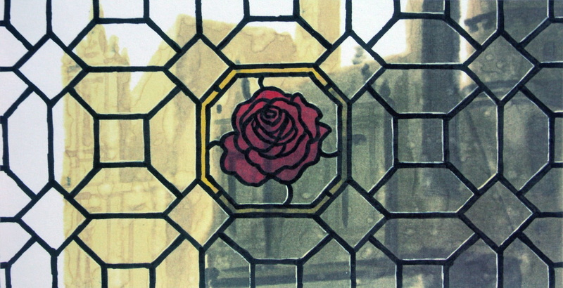 Disney, backgrounds, tile, textured, close-up, plant, hexagon, floral pattern, flooring, day, high angle view, Beauty and the Beast, concept art, directly above
