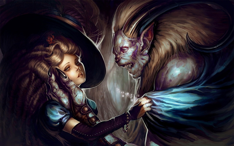 fantasy art, 1080P, artwork, Beauty and the Beast