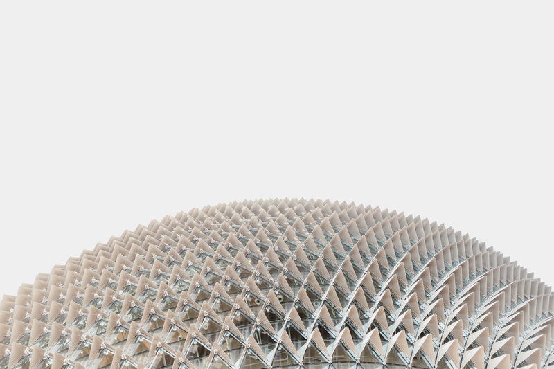 forme, building, blanc, business, strcuture, metallic, arch, steel, sky, shiny, circle, chrome, technology, white, no People, 5K, dome, ceiling, glass