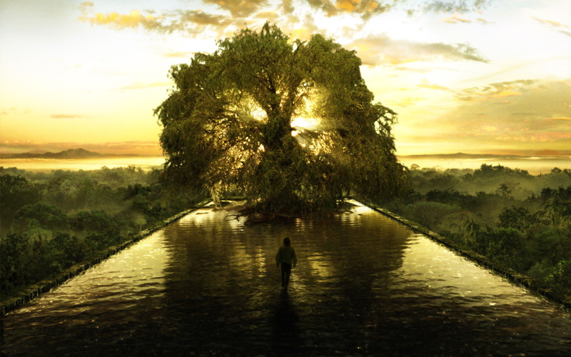 nature, tree, fountain, life, hd, eternal, 720P
