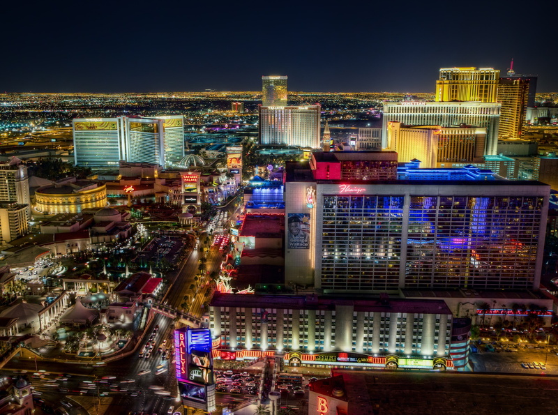 United States, office building exterior, building exterior, luxury, high angle view, illuminated, rise, built structure, no people, high, city, night, urban skyline