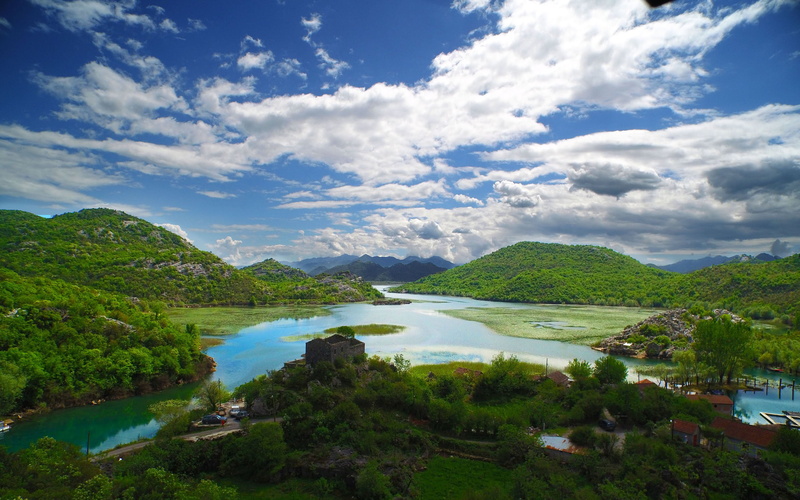 lake, river, outdoors, mountain, national, tranquil scene, day, park, nature, tranquility, plant, no people, 4K, montenegro, air, tree, landscape, beauty in nature