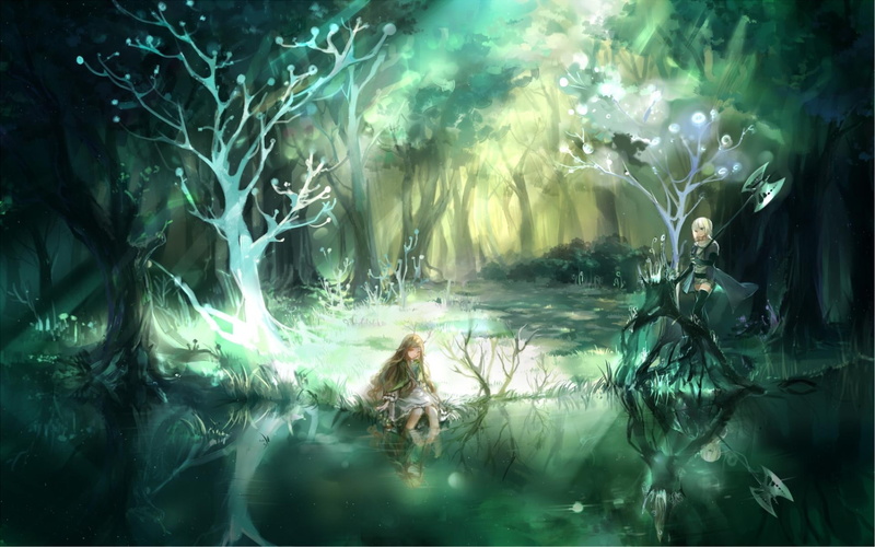 pixiv, 1080P, fantasia, landscape, pixiv-fantasia, girls, anime