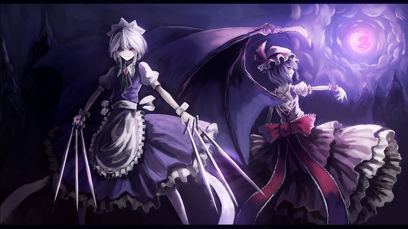women, Touhou, costume, holding, Izayoi Sakuya, adult, real people, arts culture and entertainment, the past, females, transfer print, representation, clothing