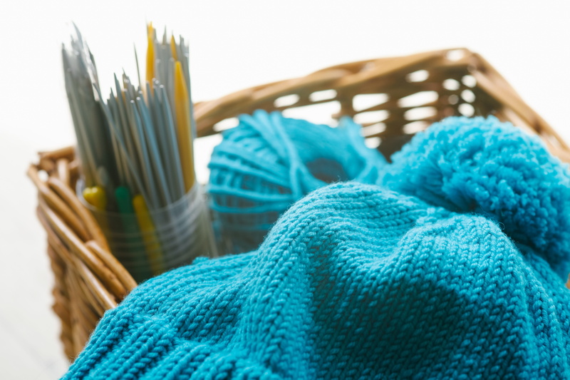 knitting, wool, homemade, art and craft, hand labor, knit, material, ball of wool, studio shot, blue, cool, close-up, basket, no people, tangle, pattern