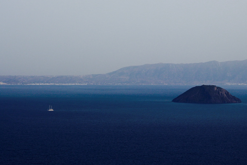4K, sea, landscape, trees, non-urban scene, bay, day, idyllic, greece, travel, clear sky, beauty in nature, boat, beach, kos, scenics - nature, land, coast