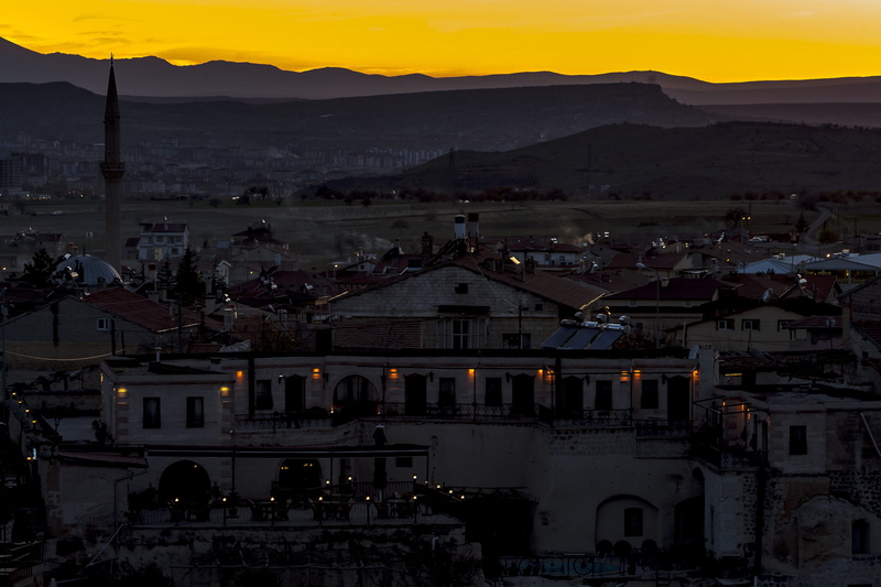 townscape, sky, built structure, peri bacalari, canon, nature, sunset, central anatolia, travel, nevsehir, street, uchisar, cappadocia, kapadokya, building exterior