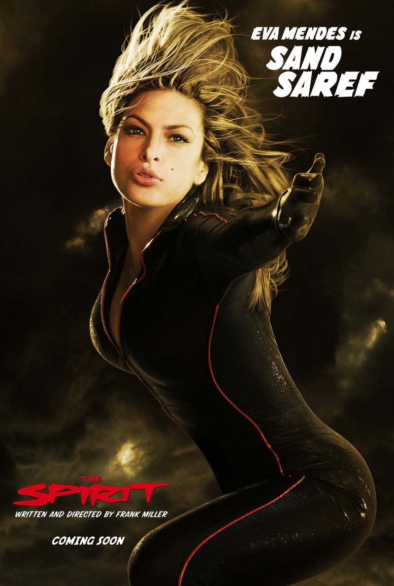 The Spirit, 4K, movie, posters, movies, x, art, mendes, entertainment, hd, spirit, eva, Eva Mendes