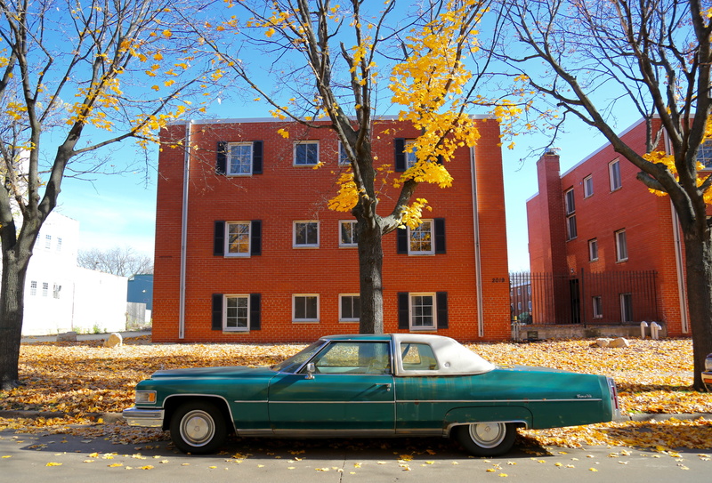 teal, built structure, parking, green, motor vehicle, change, beside, muscle, land vehicle, white, old-fashioned, building, city, old, building exterior