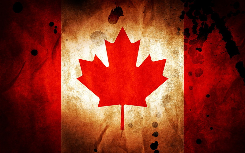 Canadian flag, red, 720P, flag, Canada