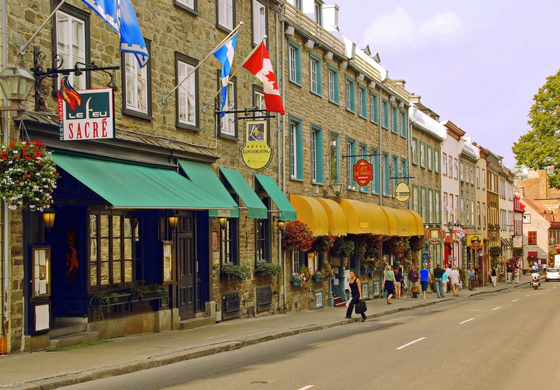 city, real people, famous Place, sky, nature, urban Scene, women, old quebec, trees, street, building, quebec, lower town, store, building Exterior, 2K