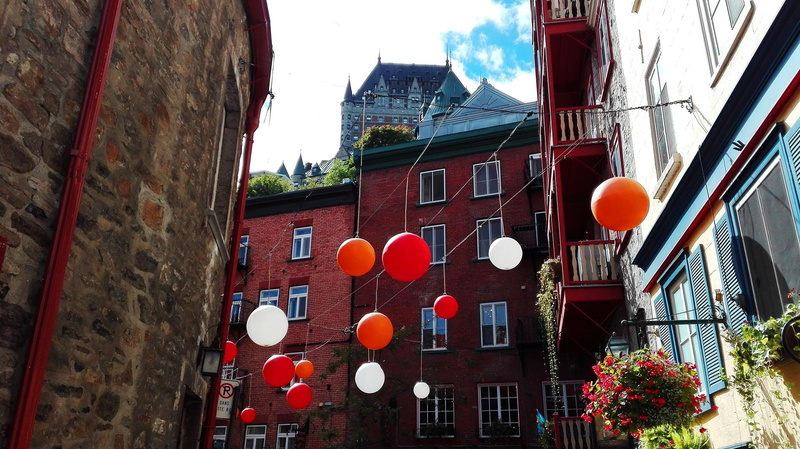 fortification, low angle view, champlain, heritage, window, built structure, 1080P, château frontenac, city, lower town, district, decoration, québec