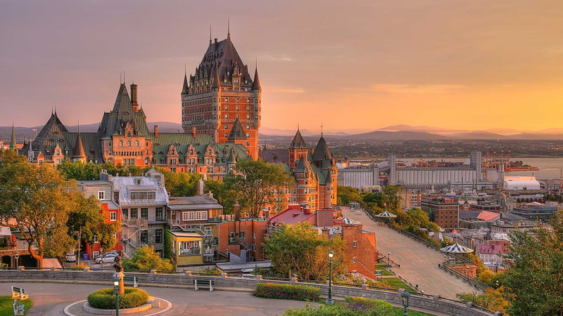 1080P, QC, castle, Chateau Frontenac, Canada