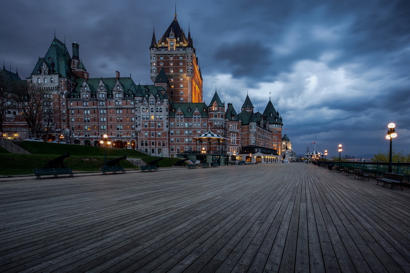the evening, Quebec, lights, Canada, QC, 1080P