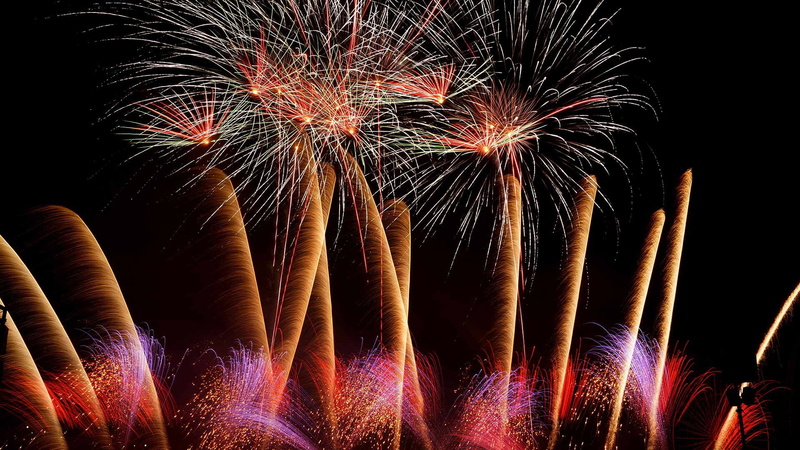 Fireworks festival, 1080P, salute, Canada, lights, QC