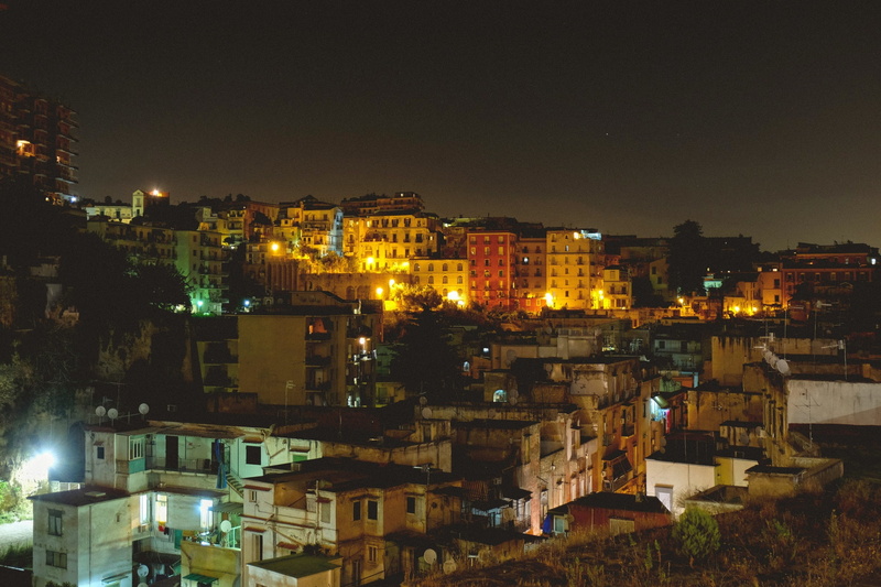 1080P, sky, house, deteriorated, city, illuminated, residential district, building, lighted, beside, lights, urban, houses, building exterior, city life