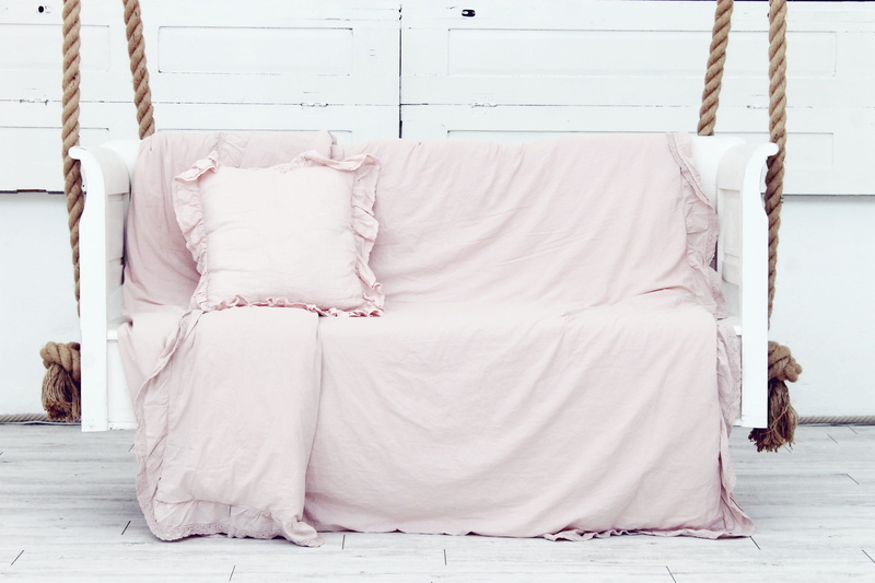 peaceful, hanging, bedroom, pink color, no people, mood, porch swing, ornament, built structure, linen, 4K, covering, decorations, architecture, curtain