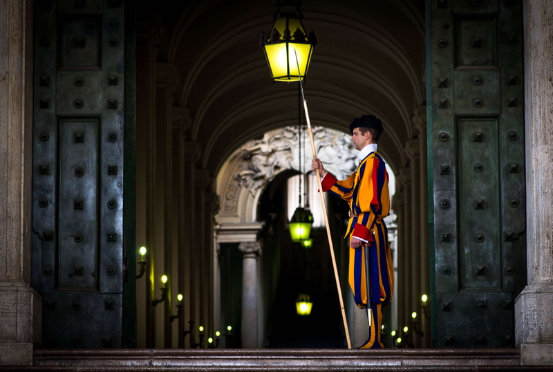 built structure, one person, men, uniform, clothing, young adult, lighting equipment, vatican, monument, holy, 4K, marbles, mid adult, pope, basilica