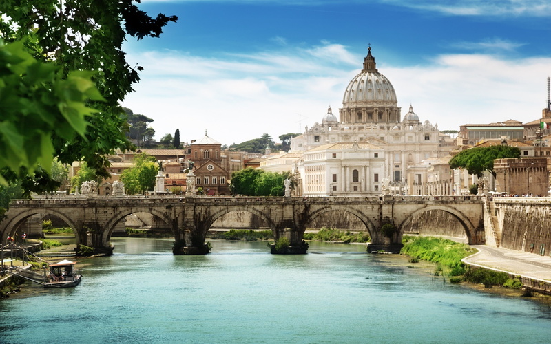 angelo, 2K, bridge, st, vatican, rome