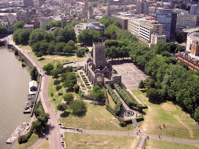 europe, street, church, public domain, architecture, day, river, ruined, castle, high angle view, Castle Park, s, St Peters, growth, incidental people