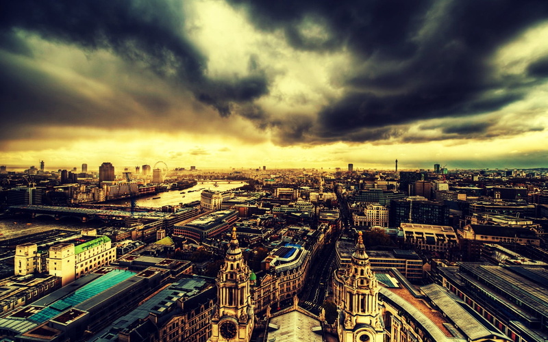 no People, outdoors, uSA, urban Skyline, cloud - Sky, city of London, toned Image, connection, nature, tall - High, sky, uK, residential district, england