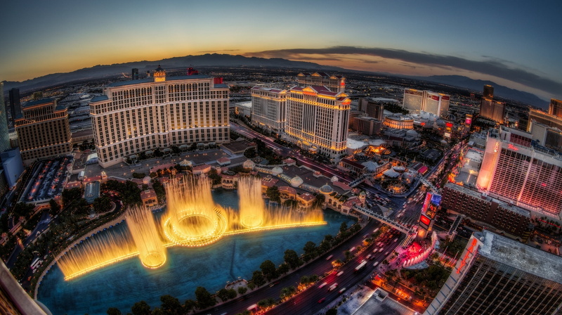 sunset, famous Place, crowd, city, aerial View, twilight, 2K, travel Destinations, motion, street, asia, tower, business, bellagio, dusk, casino, photography
