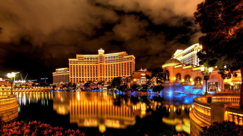 bellagio, no people, travel, transportation, tourism, architecture, building, las vegas, casino, cityscape, 1080P, sky, resort, reflection, building exterior