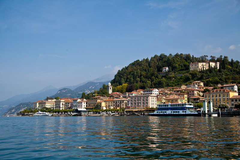 mountain range, town, sea, como lake, architecture, tourism, day, mountain, waterfront, italy, residential district, travel, lake, nautical vessel, no people