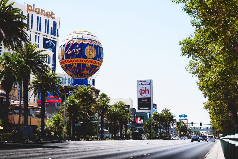 united states, 5K, nature, plant, day, clear sky, road, palm tree, text, sky, perspective, symbol, hotel, city, flora, car, las vegas, road trip, mode of transportation