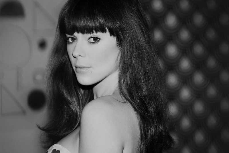 black and white, 2K, white, wearing, girl, tube, woman, singer, Lenka, look, photo, grayscale, Lenka Kripac