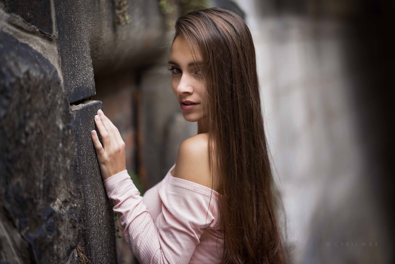depth of field, women, Pavlina, long hair, Cyril Max, portrait, 1080P