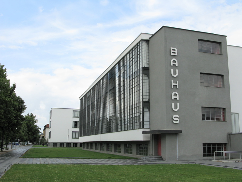 office, gray, 4K, industry, gropius, building, plant, storey, low angle view, learning, sky, historic preservation, dessau, nature, education, multi, bauhaus