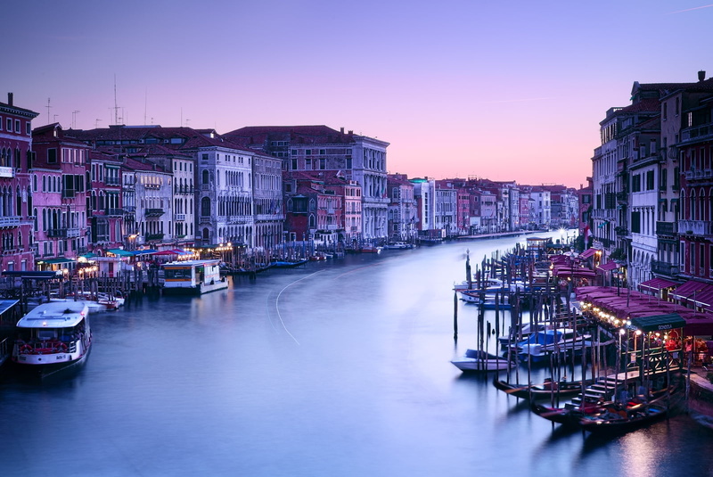 cityscape, boats, famous Place, Venice, Grand Canal, venice, canal, night, gondola, travel, urban Scene, venice - Italy, tourism, area, docking, italy