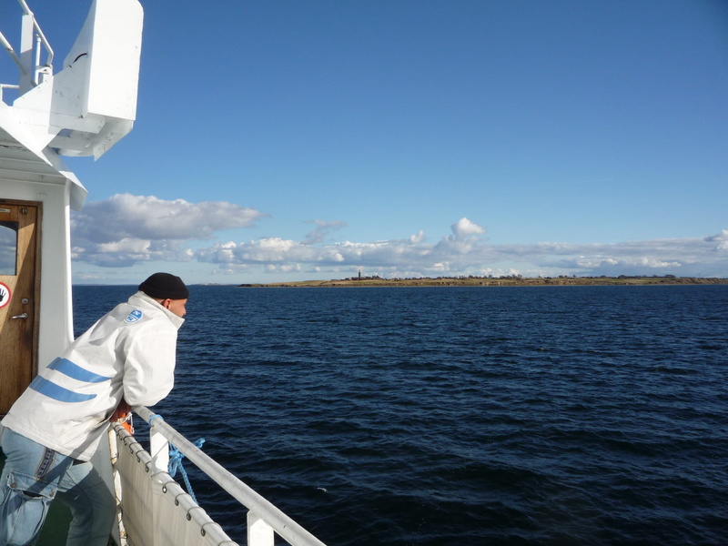 denmark, white, uniform, land, one person, autumn, one man only, rear view, Fishing Boat, only men, occupation, three quarter length, fur seal, sea, Boot