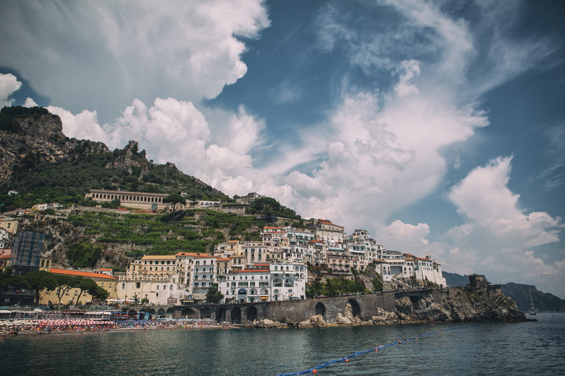 cloud - sky, sky, residential district, taken, building exterior, beach, mountain, back, mediterranean Sea, outdoors, amalfi, scenics, water, gorgeous