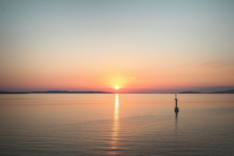 croatia, pag, sundowner, non-urban scene, 5K, scenics - nature, redsky, sunlight, waterfront, sunset, sea, summer, ocean, no people, nature, outdoors