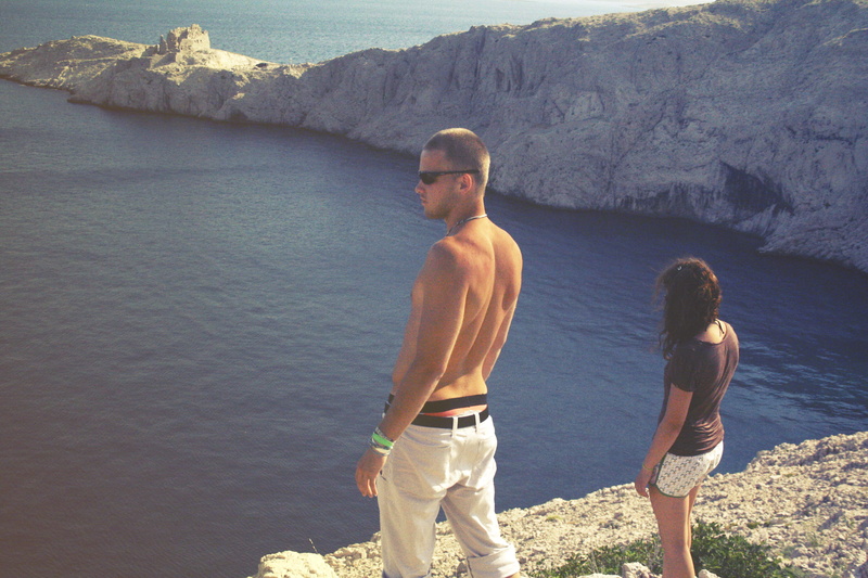 water, young men, positive emotion, vacation, people, young adult, two people, watching, outdoors, family, males, shirtless, men, pag, seaside, real people