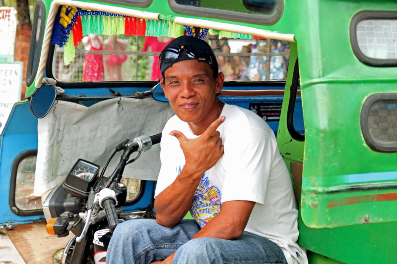 man, rickshaw, tuktuk, emotion, filipino, casual clothing, mature adult, transportation, 5K, uniform, one person, occupation, driver, land vehicle, front view