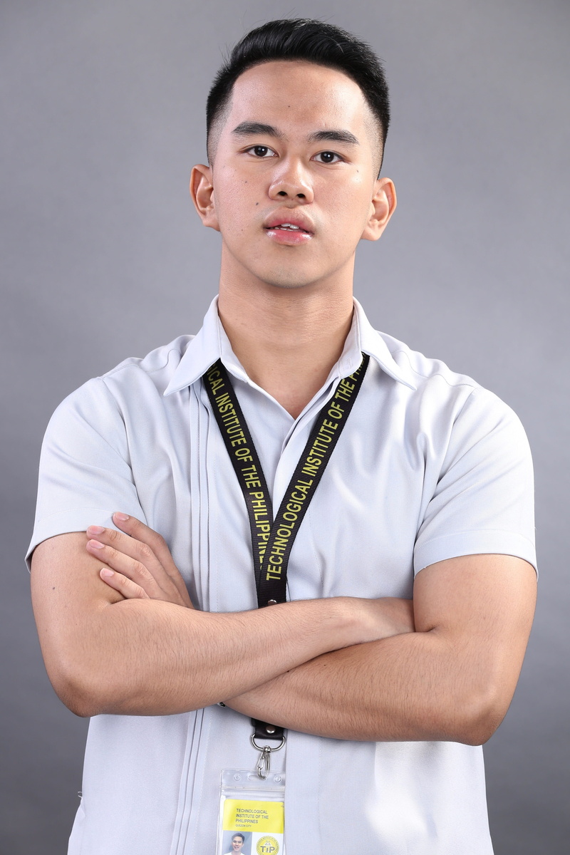 lifestyles, menswear, filipino, looking at camera, gray, indoors, education, student, confidence, standing, men, clothing, well-dressed, teen, one person