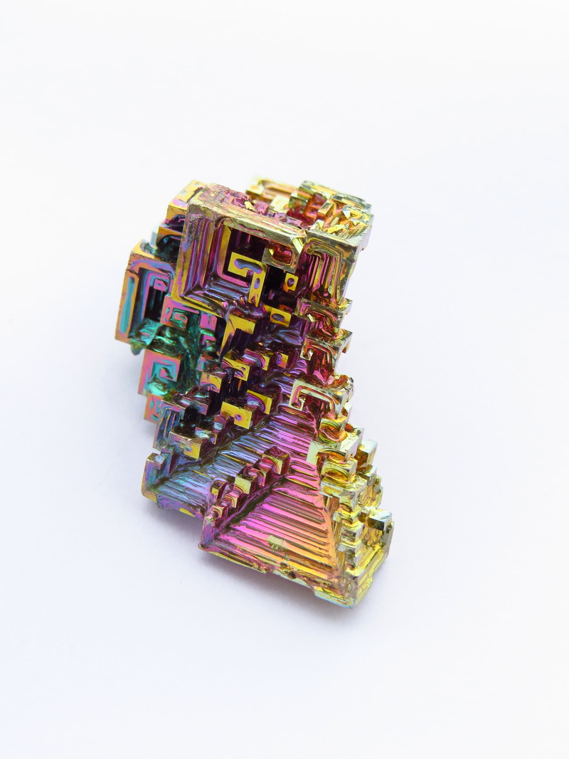 sweet food, stone, excess, food, rhomboedrisch, dieting, creativity, temptation, stack, spectrum, metal, synthetic bismutkristall, choice, cut out, multi colored