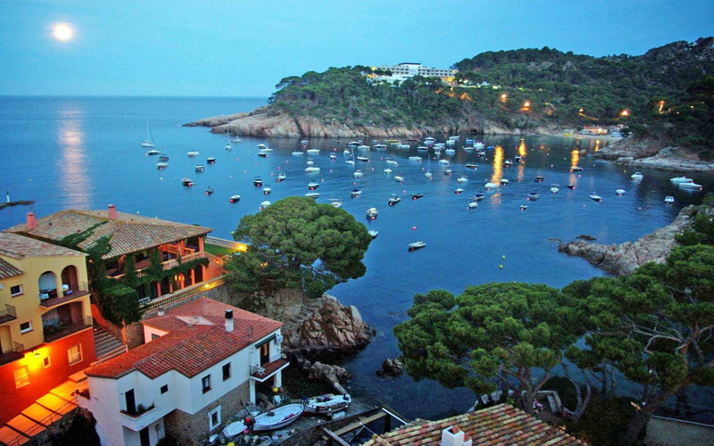 brava, costa, aiguablava, hd, spain, begur, 2K, hotel