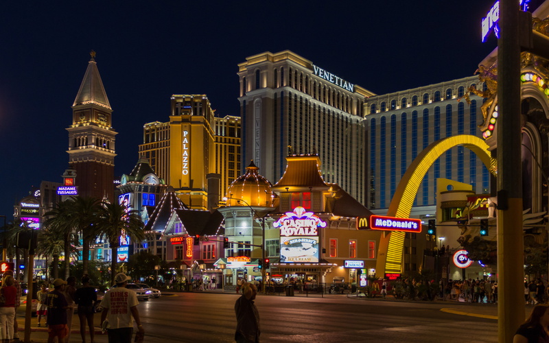 las, 4K, illuminated, travel destinations, usa, hd, outdoors, downtown, motion, casino, arts culture and entertainment, building exterior, tourism, incidental people