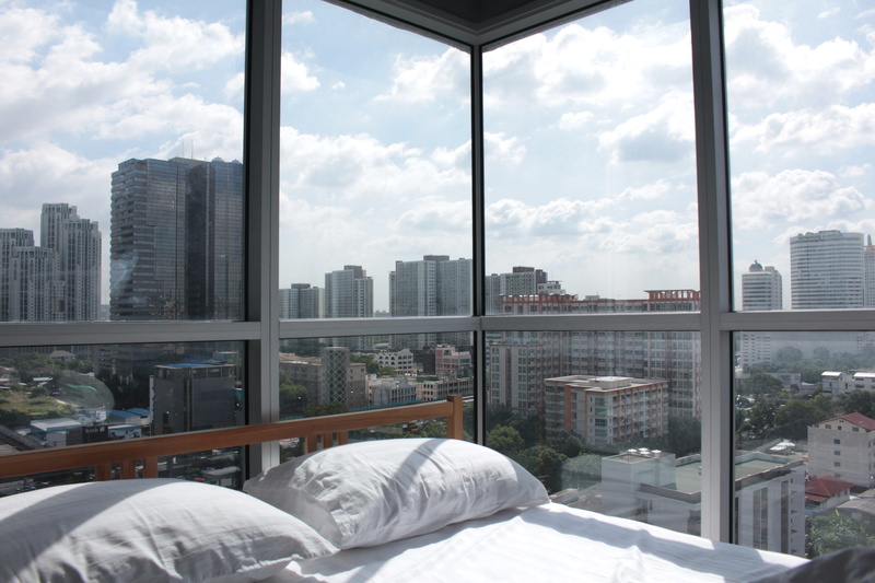 building exterior, transparent, building, architecture, skyscraper, window frame, furniture, space, living, cityscape, 5K, city, no people, built structure