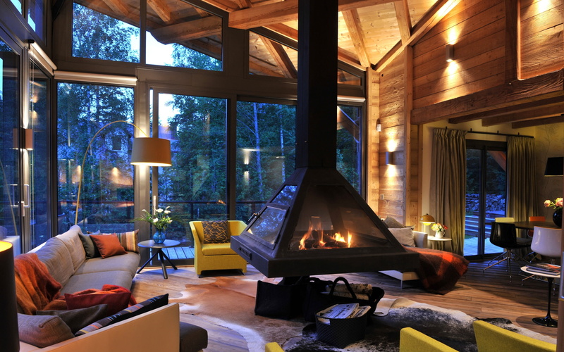 furniture, home showcase interior, pillow, 2K, inside Of, apartment, decoration, flooring, house, table, sofa, night, elegance, fireplace, transparent