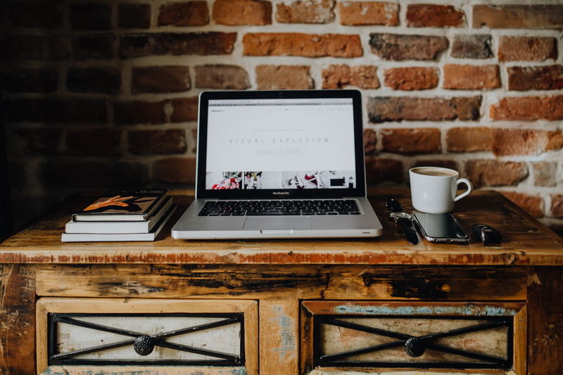 indoors, food and drink, wall - building feature, 4K, communication, table, still life, no people, commode, interior, laptop, mug, wall, brick, connection