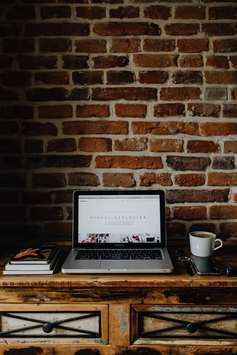 brick wall, brick, technology, apartment, table, food and drink, wireless technology, no people, commode, interior, cup, communication, wall - building feature