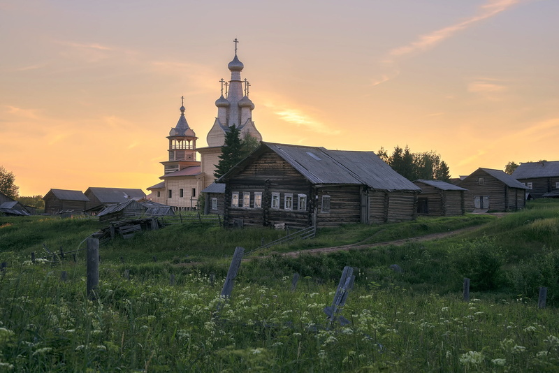 church, landscape, 1080P, Russia