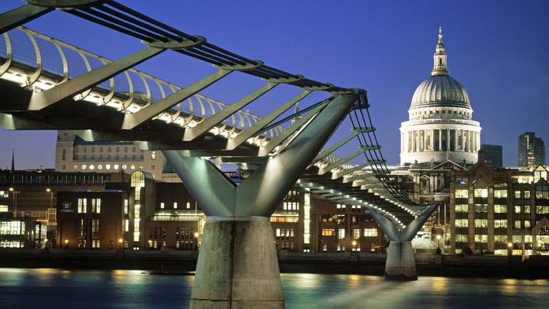 government, bridge - man made structure, cityscape, umbrella, connection, sky, travel, modern, London, building, travel destinations, bridge, water, nature