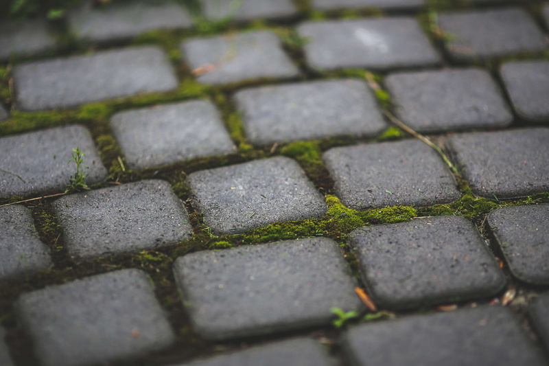 day, footpath, sett, high angle view, surface level, close-up, paving stone, street, solid, 4K, pavement, full frame, stone material, no people, pattern